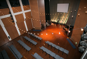A state-of-the-art theater sets the stage.
