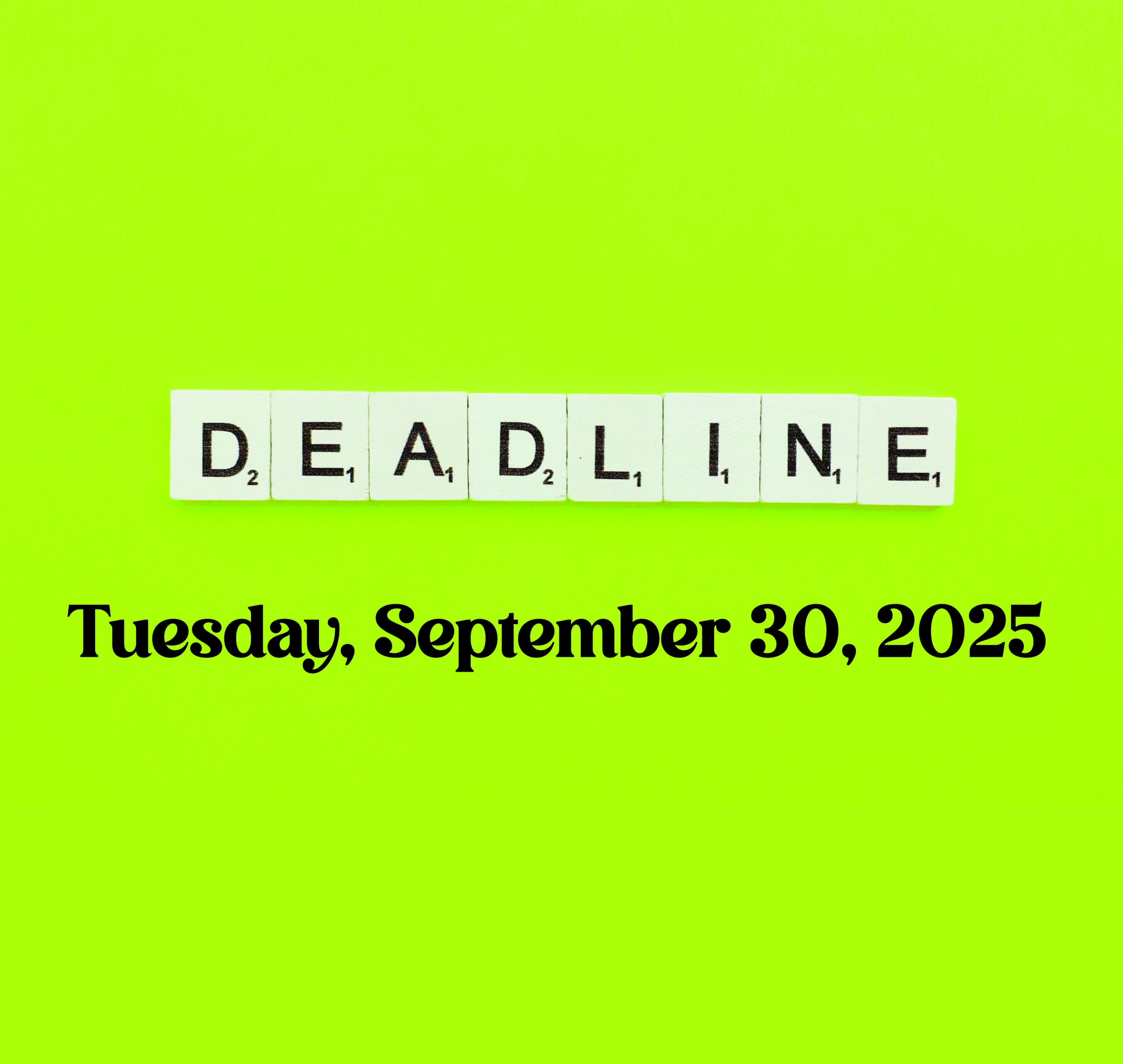 Deadline SSSWC